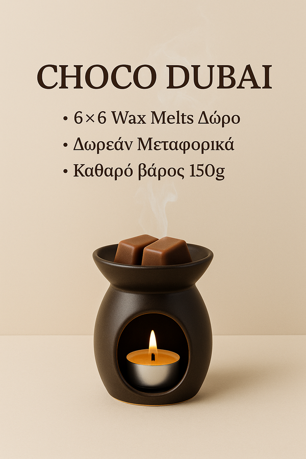 WAX MELTS | Choco Dubai – Μια σοκολατένια πολυτέλεια που λιώνει στην ατμόσφαιρα